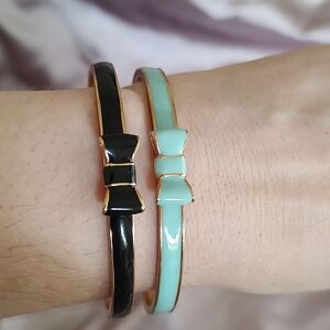 Kate Spade "take a bow" bangle BLACK BANGLE
